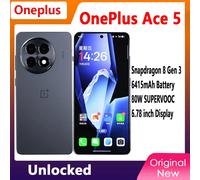 OnePlus-teléfono móvil ACE 5 Original, smartphone con Pantalla AMOLED de 6,78 pulgadas, 120HZ, 80W de carga, cámara de 50.0MP, Snapdragon 8 Gen 3, Android 15,0, OTA Black