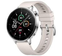 OnePlus Watch 3 GPS NFC 43mm AMOLED Plata Correa Blanca M Resistencia Agua 5ATM+IP68