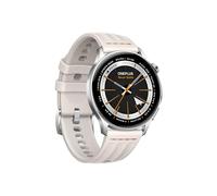 OnePlus Watch Lite Smartwatch, Caja Acero, GPS Doble, 10 Días, Silver | Caja acero inox, AMOLED 1.46", vidrio curvo 2.5D, 3000nits, ultraligero 35g, 4GB almacenamiento, 5ATM, NFC, seguimiento salud