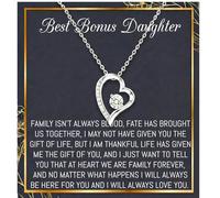 Onepurposegifts Regalo para hijastra, regalo para hija, collar para hijastra, regalos para hijastra de madrastra, Alta calidad, Circonia cúbica