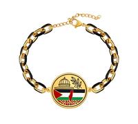 Oneress Pulsera Pride Medio Oriente - Amor & Unidad, Joyería Apilable YA6021-JinShu