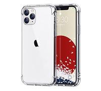 ONES Funda Transparente para iPhone 11 Pro - 『Antigolpes Airbag』『Resonancia Altavoz』〔Militar Protección Lente Pantalla〕〔Antideslizante〕〔Orificio Correa〕 Resistente Delgado Anti Amarillo Silicona Coque