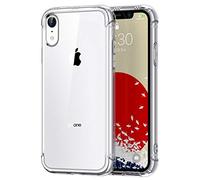 ONES Funda Transparente para iPhone XR -『Antigolpes Airbag』『Resonancia Altavoz』〔Militar Protección Lente Pantalla〕〔Antideslizante〕〔Orificio Correa〕 Resistente Delgado Anti Amarillo Silicona Coque