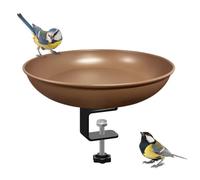 Oneshlee Bebedero Pajaros Silvestres Exterior Balcon Jardin, Bebedero Pajaros Exterior, Con Soporte De Pie, Comedero Pajaros Exterior De Metal, Comederos Para Pajaros, Para Gorriones Pequeños