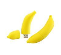 OneSquareCore 32GB Banana Shape USB Flash Drive Memoria USB Stick USB Stick Memory Stick Thumb Drive U Disk Pen Drive 2.0 Dispositivo USB con Cadena (Amarillo)