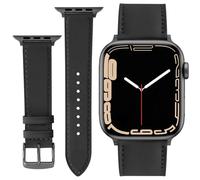 ONET8O Correa de cuero compatible con Apple Watch de 38 mm, 40 mm, 41 mm o 42 mm, 44 mm, 45 mm, 49 mm, correas de cuero genuino de repuesto para iWatch Series para mujeres y hombres, 42/44/45/49mm, No