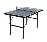 OneTeam Mesa de Ping Pong de 135 x 75 x 76 cm, Plegable con Red, compacta y Ahorra Espacio, Tablero de Fibra de Densidad Media, Color Azul Oscuro