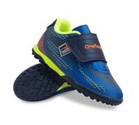 OneTeam Robero Junior TF Botas de fútbol para niños para césped Artificial, Parte Superior de Poliuretano Resistente, Forro de Malla, Plantilla EVA, Suela de Goma, Cierre de, Talla 32