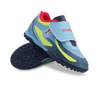 OneTeam Robero Junior TF Football Turf Zapatos - Parte Superior de PU, Forro de Malla, Plantilla EVA, Suela Turf no marcada, Cosida, Ligera, Talla 25, Marine, 26 EU