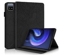 ONETHEFUL Carcasa Libro Funda Tablet Xiaomi Pad 6 /Xiaomi Pad 6 Pro 11" Cover Fundas Árbol de la Vida Protector con PU Cuero y Soporte - Negro