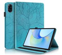 ONETHEFUL Flip Book Cover para Honor Pad X9 11.5 Pulgadas 2023 Funda PU Cuero Life Tree Stand Fundas De Tableta Protectora - Azul