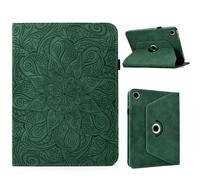 ONETHEFUL Funda Giratoria para Samsung Galaxy Tab A11 Plus 2025 /A9 Plus 2023 & A11+/A9+ 11 Inch - Cuero Sintético PU, 360° Soporte, Ranuras, Portacalamar | Marrón