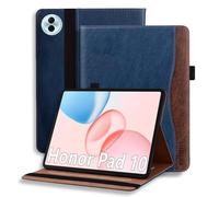 ONETHEFUL Funda para Tableta Honor Pad 10 12.1 Pollici (2025),Cuero PU,Magnetismo con Soporte Ajustable, 2 Ranuras para Tarjetas, Despertador Automático, Azul