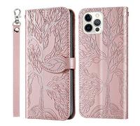 ONETHEFUL iPhone 15 Pro Funda Cartera Carcasa Accesorios Flip Cover Libro Case Fundas Protectoras de Piel Sintética el Teléfono para iPhone 15 Pro Oro Rosa