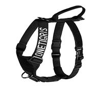 OneTigris Arnés Goliath sin tirones para Perro con asa, arnés táctico Ajustable para Perros, Cachorros, Caza, Senderismo, Entrenamiento, Caminar, Actividades al Aire Libre (Negro, M)
