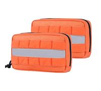 OneTigris Arnés para perros de servicio, bolsa de alforja, soporte emocional, perro de servicio en entrenamiento, alforja de calidad para chalecos tácticos para perros (naranja)