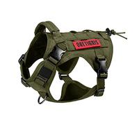 OneTigris Arnés para Perros Pequeños, Fire Watcher Arnés Táctico con Asas y Anillo en D, No Pull, Ajustable, Arnés de Pecho para Caminar y Entrenar (XXS, Verde)