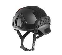 OneTigris - Casco de combate avanzado (ACH) estilo MICH 2000 con soporte para gafas de visión nocturna (NVG) y riel lateral para airsoft/paintball, TG-ZSK05, negro