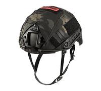 Onetigris Casco Táctico Airsoft Fast - Casco Militar Tipo PJ con Funda y Montura para Gafas NVG, Ideal para CQB, Tiro y Paintball