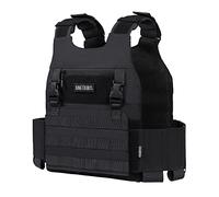 OneTigris Chaleco táctico de bajo perfil Airsoft Chaleco Chest Rig Chaleco de inserción Plate Carrier con adaptador de póster Sistemas para Airsoft Painball CS