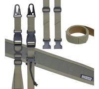 OneTigris Correa de Rifle de 2 Puntos, Correa de Eslinga de 1 Pulgada de Ancho con mosquetón reemplazable Estilo HK, Longitud Ajustable de 46 Pulgadas - 68.5 Pulgadas, Verde guardabosques