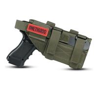 OneTigris Funda Táctica Universal MOLLE - para Pistolas Tamaño Estándar (Modelo 17/19/1911) - Nylon 1000D Ajustable para Cinturón o Pierna - Airsoft, Paintball y Entrenamiento