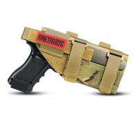 OneTigris Funda Táctica Universal MOLLE - para Pistolas Tamaño Estándar (Modelo 17/19/1911) - Nylon 1000D Ajustable para Cinturón o Pierna - Airsoft, Paintball y Entrenamiento