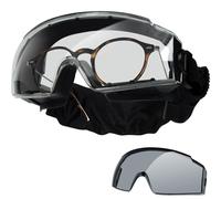 OneTigris Gafas de protección tácticas, gafas de seguridad a prueba de polvo, gafas de seguridad con CE EN166 y ANSI Z87.1, gafas de protección de visión completa para usuarios de gafas, obra