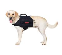 OneTigris Mammoth Mochila para perros, versión 2.0, para camping, senderismo, para perros de tamaño M/L (M, negro)