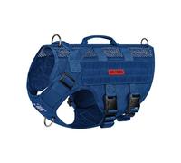 OneTigris No-Pull - Arnés para perros, malla de aire, ajustable, ultratranspirable, para perros grandes/medianos con 2 asas