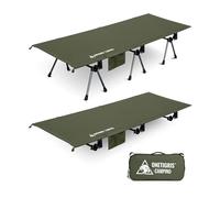 OneTigris SUPRANU ama plegable de 190 × 70 cm, cama de camping portátil plegable ligera, cama plegable de camping de hasta 150 kg para tienda de campaña, exterior, viajes, jardín, oficina (verde