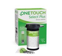 OneTouch Select® Plus Tiras de prueba de glucosa para 50 pruebas de glucosa en sangre I 1 paquete de 50 tiras reactivas