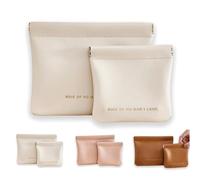 OneTreeTime Bolsas de cosméticos for mujer, pequeña bolsa de maquillaje for bolso, bolsa de maquillaje de piel sintética, bolsa de maquillaje de viaje con cremallera, bolsa de maquillaje for viajar(Wh