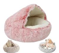 OneTreeTime Cama Nido, Cama, Cama for Gatos, Cueva Acogedora y Relajante, Cama for Gatos Cueva Redonda de Felpa y Esponjosa Cama for Gatos Calmante con Capucha, Cama Acogedora de Invierno