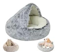 OneTreeTime Cama Nido, Cama, Cama for Gatos, Cueva Acogedora y Relajante, Cama for Gatos Cueva Redonda de Felpa y Esponjosa Cama for Gatos Calmante con Capucha, Cama Acogedora de Invierno