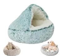 OneTreeTime Cama Nido, Cama, Cama for Gatos, Cueva Acogedora y Relajante, Cama for Gatos Cueva Redonda de Felpa y Esponjosa Cama for Gatos Calmante con Capucha, Cama Acogedora de Invierno