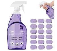 OneTreeTime CleanLix, la solución todo en uno para cada mancha, limpiador Cleanlix, spray de limpieza Cleanlix, sistema de limpieza multiusos Cleanlix (1 botella + 12 tabletas CleanLix) (1 botella +