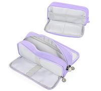 OneTreeTime Estuche grande para niñas y niños, estuche de gran capacidad con 3 compartimentos, bolsa para bolígrafos, organizador de papelería, bolsa de cosméticos para niños, mujeres, hombres,