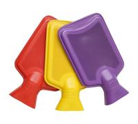 OneTreeTime Paquete de 3 mini botellas de agua caliente, goma natural, capacidad de 1 litro, 3 colores en paquete (rojo, amarillo y azul)