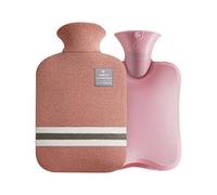 OneTreeTime Pequeña y bonita bolsa de agua caliente con funda, bolsa de agua caliente de 1 litro para niños, compresa fría y caliente, calentador de pies, alivio del dolor de cuello y hombros (naranja