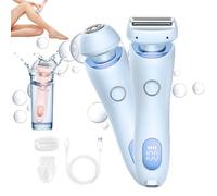 OneTreeTime Razor, The Glide Pro 3.0 - Afeitadora, maquinilla de afeitar eléctrica, afeitadora portátil en húmedo y seco para piernas, brazos, bikini (azul)