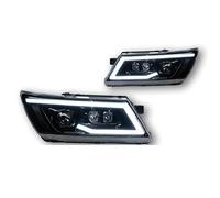 ONETREND Conjunto Faro Delantero Para Dodge Para JCUV Para Journey 2009-2016 Faro LED DRL Hid Angel Eye Bi Xenon Beam Accesorios Estilo De Coche