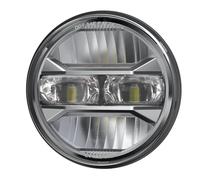 ONETREND Faro Motocicleta Para Sportster Para Dyna Para Motocicleta Para Iron 883 Faro LED 5,75 Pulgadas Proyector Angel Eyes H4 5 3/4" Faro DRL Señal Giro Headlight Moto(Yellow)