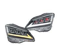 ONETREND Faros Delanteros Para Toyota Para Crown 2003-2008 Faros Delanteros LED De 12.ª Generación Animación DRL Conjunto De Luces Delanteras Con Ojos De Demonio Rojos Faro Coche