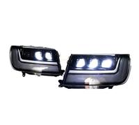 ONETREND Faros Delanteros Para Toyota Para Land Para Cruiser LC100 1998-2007 Faros Delanteros LED DRL Señal De Giro Luz Alta Proyector Angel Eye Faro Coche