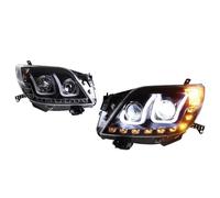 ONETREND Faros Delanteros Para Toyota Para Prado 2010-2013 LED Faros Delanteros LED Completos Lámpara De Señal Dinámica DRL Conjunto De Luces Delanteras Faro Coche