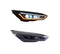 OneTrend Para Ford Para Focus 2015-2018 Conjunto Faros Delanteros Coche | Faro Coche Accesorios Luz Circulación Diurna Faros Delanteros Con Proyector LED Conjunto Faros Aelanteros(La*ser)