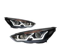 OneTrend Para Ford Para Focus 2015-2018 Conjunto Faros Faro Coche | Luces Circulación Diurna LED Faros Delanteros Luz Alta Y Con Lentes Proyector Conjunto Faros Aelanteros