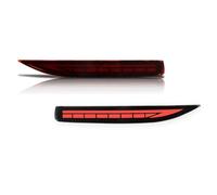 ONETREND Piloto Trasero Antiniebla Para Corolla Para Altis 19-22 LED Parachoques Trasero Reflector Conjunto Cola/freno Faros Antiniebla Traseros Luz De Señal Giro Coche(A Red Lens)