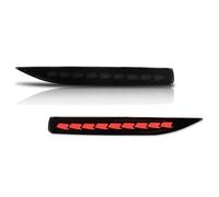 ONETREND Piloto Trasero Antiniebla Para Corolla Para Altis 19-22 LED Parachoques Trasero Reflector Conjunto Cola/freno Faros Antiniebla Traseros Luz De Señal Giro Coche(B Smoked Lens)